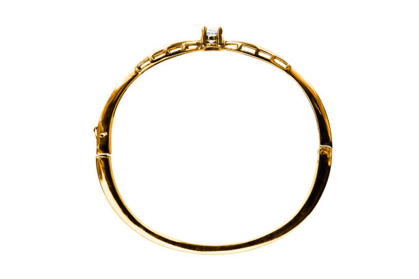 istock Gold bracelet isolated 1191380349