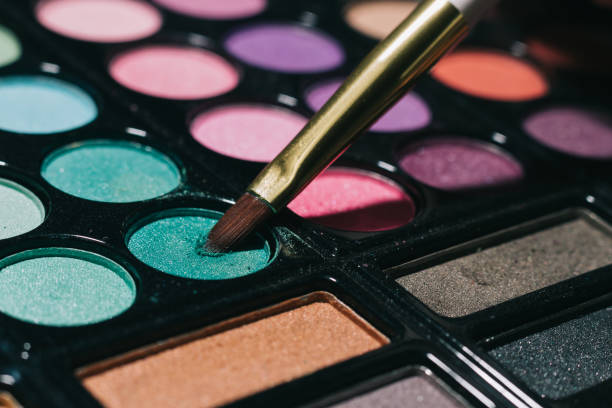 istock close up. makeup brush and eye shadow . 1191381053