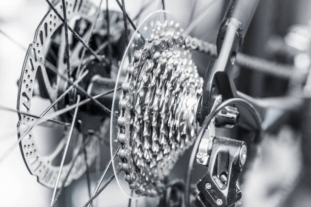 nowoczesne koło zmiany biegów rowerów tylne koło - tryb transportowy zdjęcia i obrazy z banku zdjęć