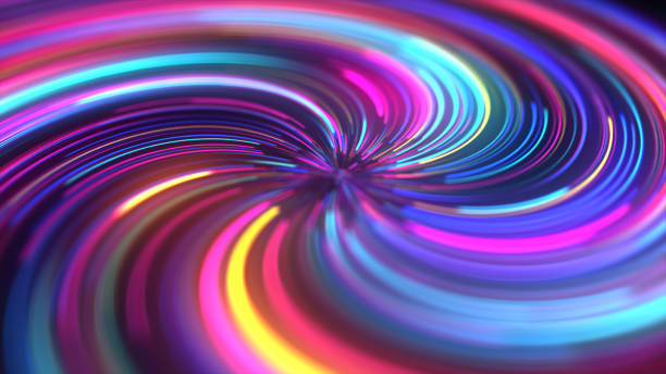 istock Abstract Spiral Neon Lights Background 1191384163