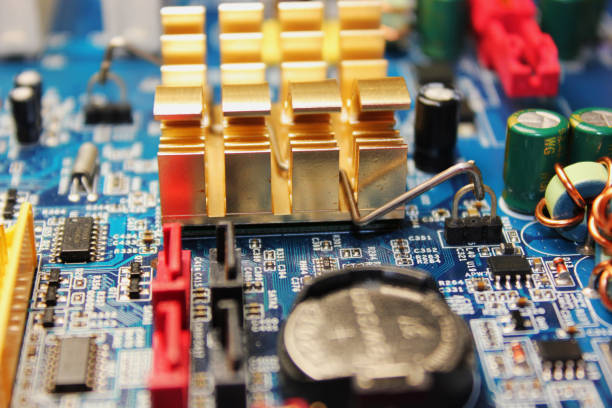 istock Closeup of electronic circuit board or PCB printed circuit board 1191386049