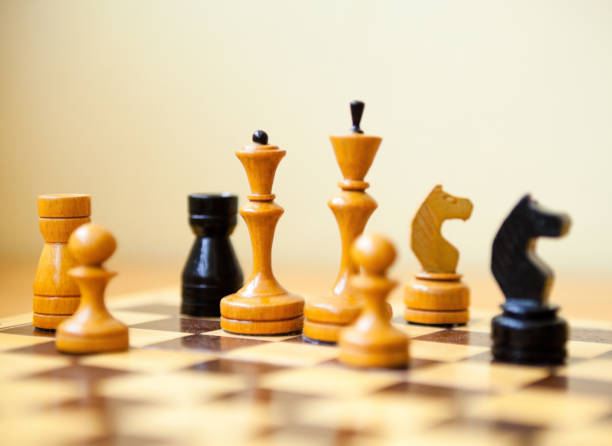 istock Chess pieces on the chessboard. 1191386674