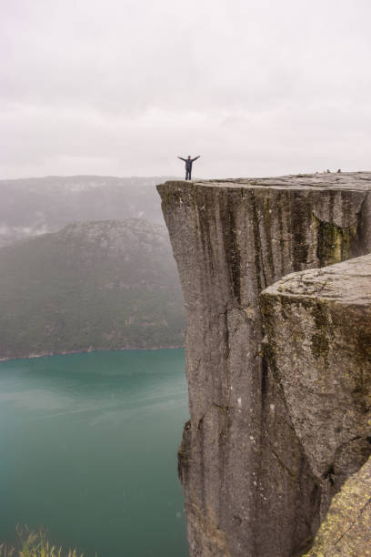istock Cleft near Pulpit Rock (Preikestolen). 1191386675