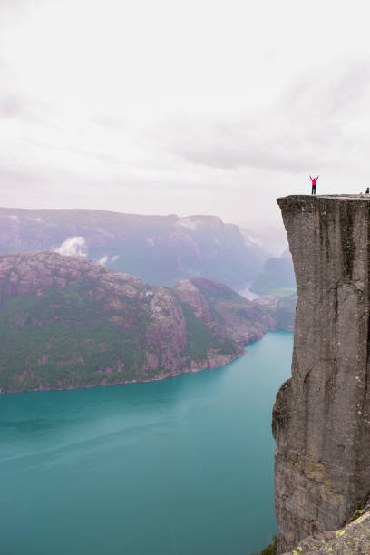 istock Cleft near Pulpit Rock (Preikestolen). 1191386795