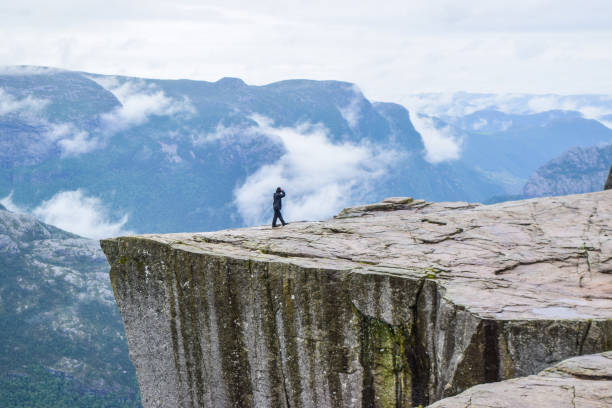 istock Cleft near Pulpit Rock (Preikestolen). 1191386964