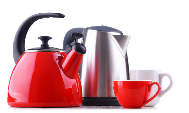 istock stovetop kettle with whistle and electric cordless kettle 1191388165