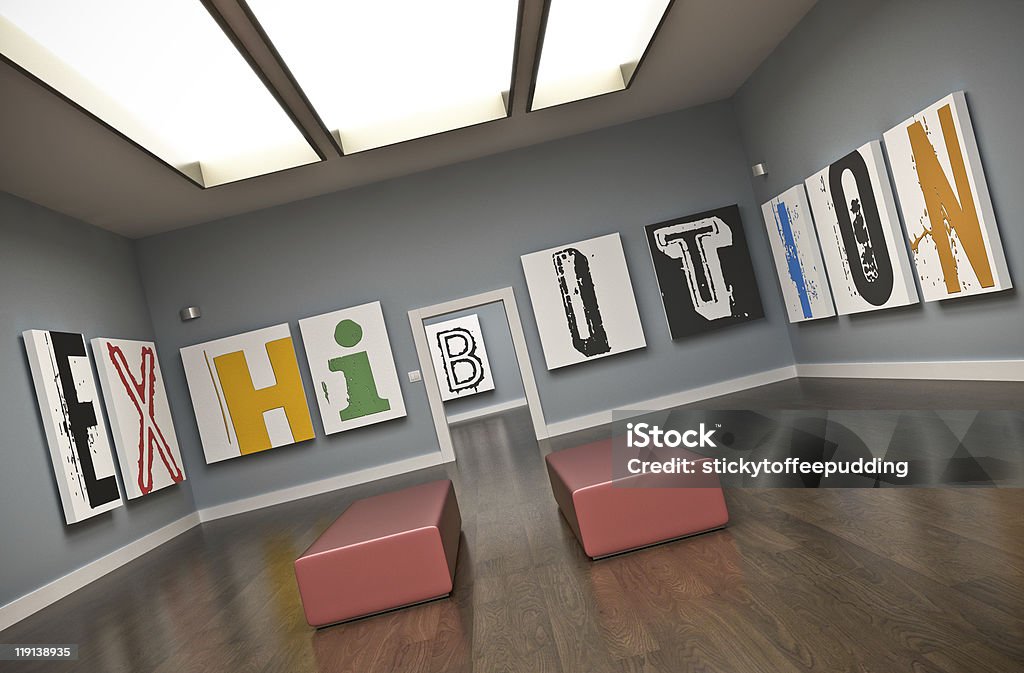 Ausstellung ",De exposiciones" - Lizenzfrei Kunstmuseum Stock-Foto
