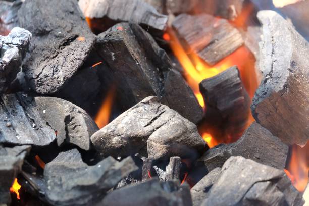 istock In selective focus firewood with hot coals from burning small wood logs 1191392202