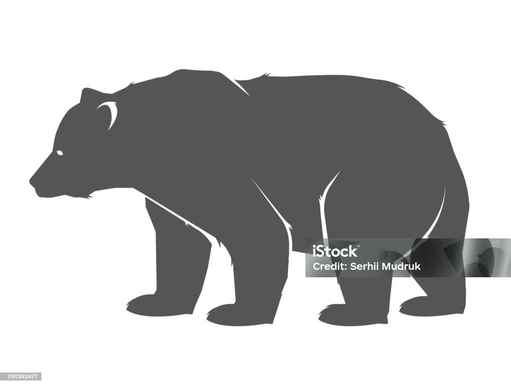 Bear icoon. Vector concept illustratie voorontwerp. Bear pictogram silhouet. - Royalty-free Beer vectorkunst
