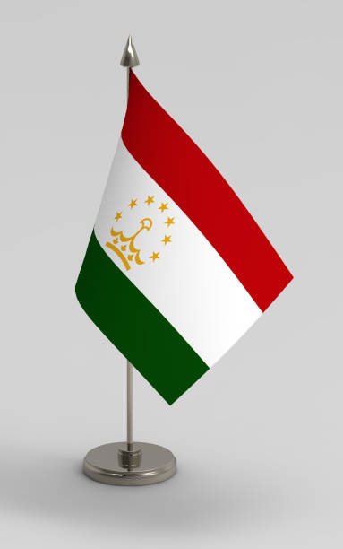 istock Tajikistan table flag 1191393478