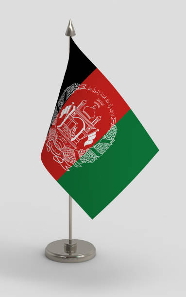 afghanistan table flag - flag of afghanistan imagens e fotografias de stock