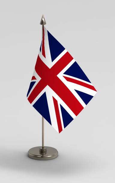 istock British union flag on a gray background. 1191393662