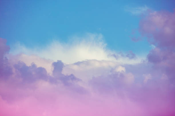 istock Colorful cloudy sky at sunset. Sky texture, abstract nature background. Gradient color 1191398795