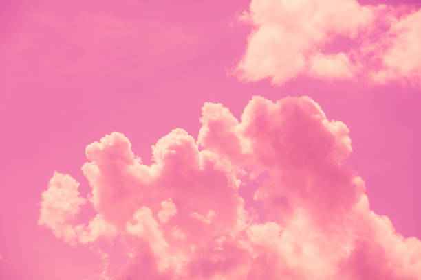 istock Pink cloudy sky. Sky texture, abstract nature background 1191399429