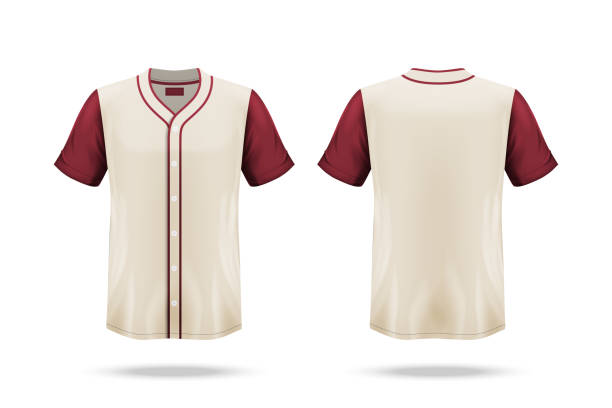 istock Specification Baseball Jersey T Shirt Mockup isolated on white background , Blank space on the shirt for the design and placing elements or text on the shirt , blank for printing , vector illustration 1191402603