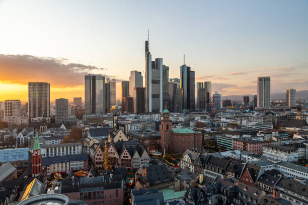 istock skyline of frankfurt am main at sunset 1191402978