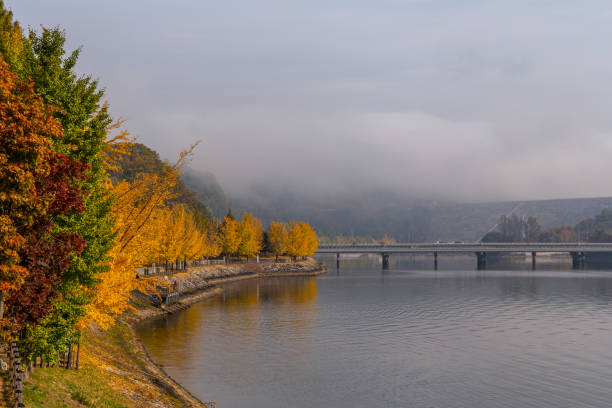 istock A landscape view of a Lake be colored by Autumn Fall Maple 1191403718
