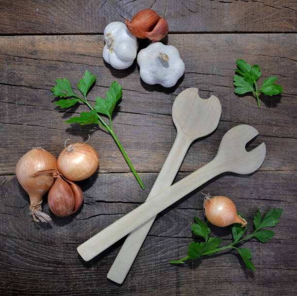 istock top view on rustic arrangement with culinary condiment and wooden spoon on a plank 1191405611