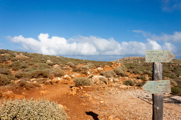 istock Mountain path near Balos lagoon, grete, Greece 1191406912