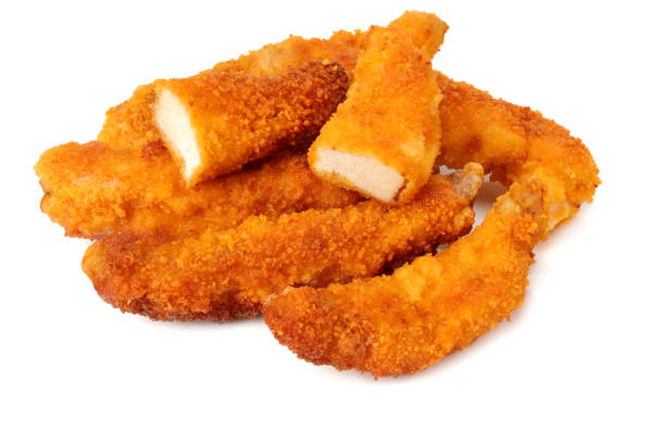 istock Chicken nuggets isolated on white background. fast food 1191411351