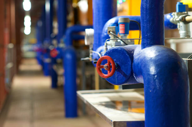 tubos y válvulas para refrigeración por refrigeración - valve pipe refrigeration order fotografías e imágenes de stock