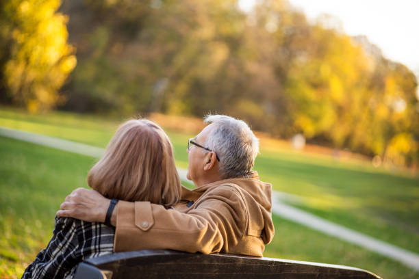 istock Senior couple in park 1191413187