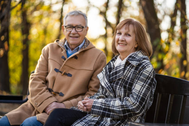 istock Senior couple in park 1191413219