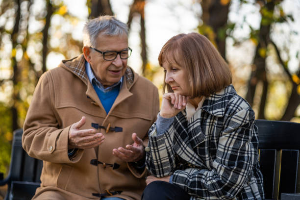 istock Senior couple in park 1191414029