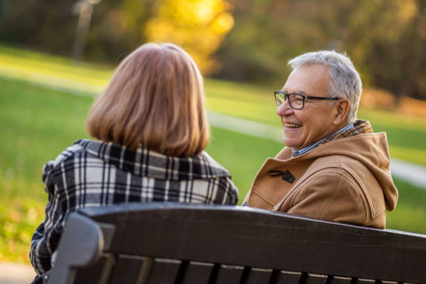 istock Senior couple in park 1191414180