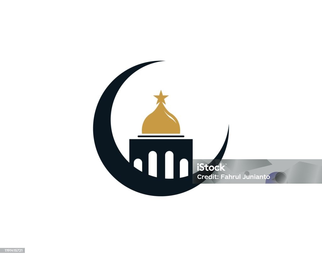 Nhà Thờ Hồi Giáo Moslem Biểu Tượng Thiết Kế Vector Minh Họa Hình ...