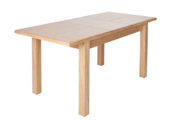 istock Wooden modern table isolated on white background. Kitchen dining table. 1191417540