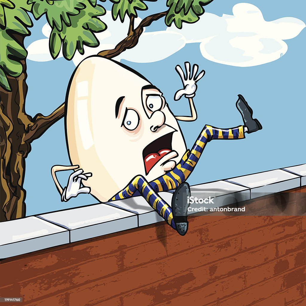 Comic Humpty Dumpty - Lizenzfrei Humpty Dumpty Vektorgrafik