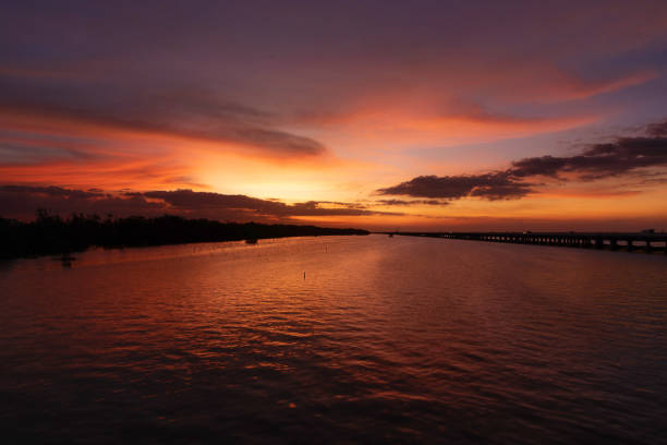 istock Beautiful Sunset Scene with Sea in Thailand 1191418903