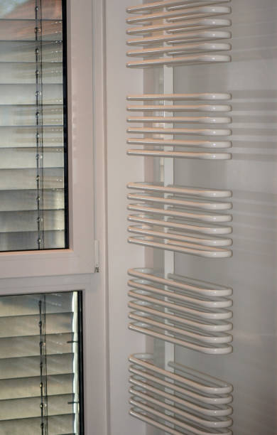istock Modern radiator as towel holder in the bathroom 1191421043