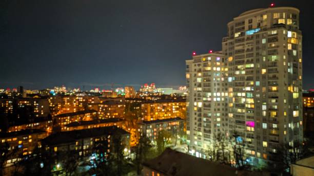 istock Kuev, Ukraine City scape at night 1191423549