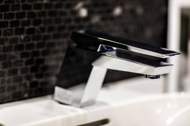 istock A bathroom faucet with glossy finish 1191423959