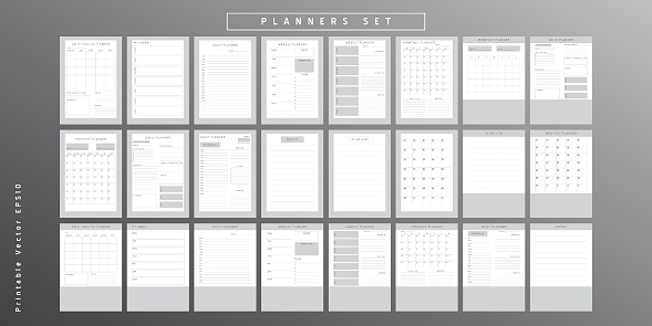 Planner Blad Vector Stockvectorkunst En Meer Beelden Van Personal planner-blad-vector-stockvectorkunst-en-meer-beelden-van-personal
