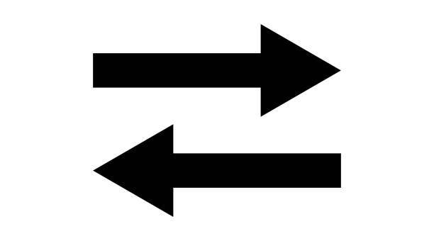 istock Arrows vector icons. Two black Arrows, isolated on white background. Arrow. Arrows for web design 1191428532