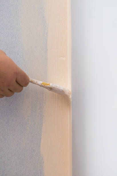 istock Person applying paint on wall 1191430875