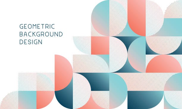 Modern geometric abstract background Semi-circle geometric template for multiple purposes.
Fully editable vector. geometry stock illustrations