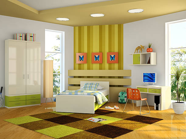 istock Modern interior of the childroom 119143408