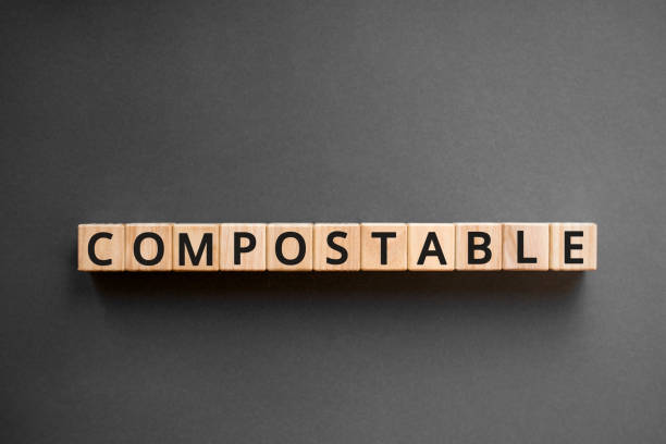 istock Compostable - word from wooden blocks with letters 1191435239