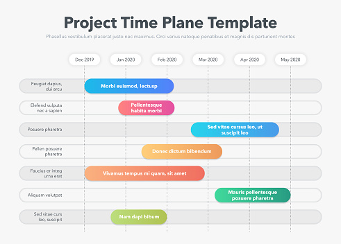 Time Frame Template.pdf Modern Business Project Time Plan Template With Project Tasks In Time ...