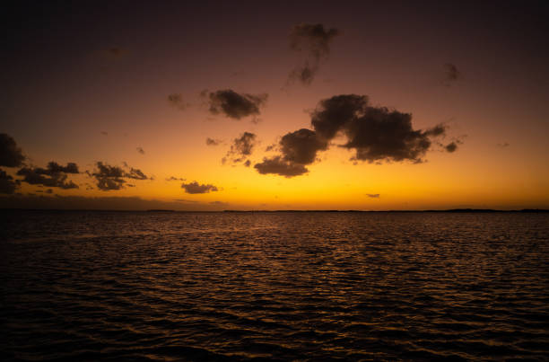 Florida Keys sunset over sea