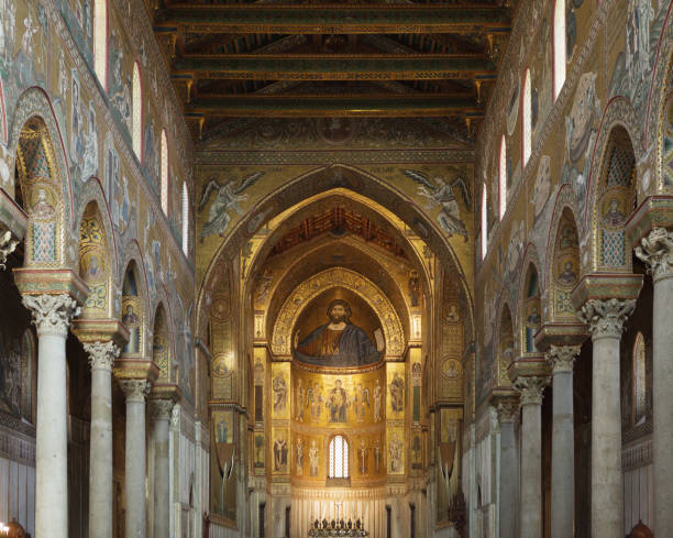 istock Mosaics in interior of Monreale Cathedral 1191436718
