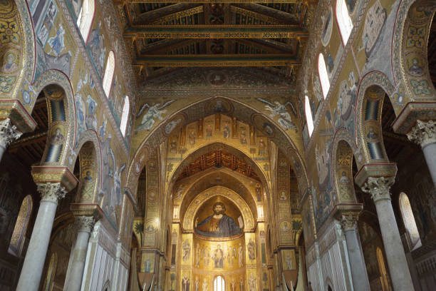 istock Mosaics in interior of Monreale Cathedral 1191436766
