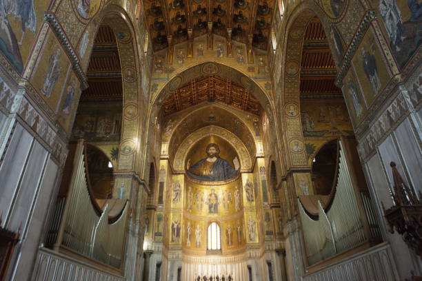istock Mosaics in interior of Monreale Cathedral 1191436774