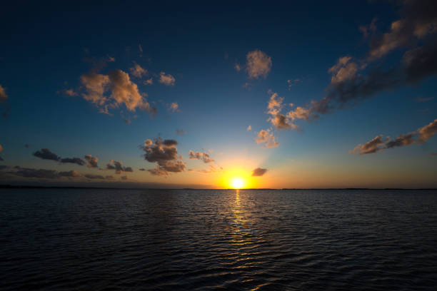 Florida Keys sunset over sea