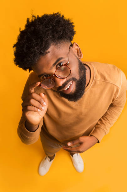 istock Excited young man in glasses looking at camera 1191439187