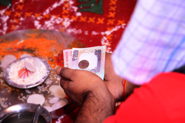 Indian ritual Rasam on traditional wedding ceremony. Indian weddings are an extravagant celebration. It’s a special occasion for both the bride and groom as it’s the milestone for both of them to the beginning of the life’s new journey.